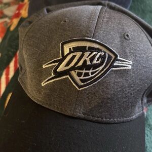Oklahoma City Thunder New Era 39THIRTY Fitted Hat M/L Gray OKC NBA Cap